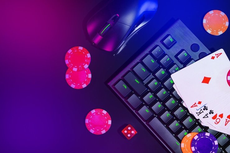 Antarmuka taruhan Baccarat dengan opsi Player Banker dan Tie